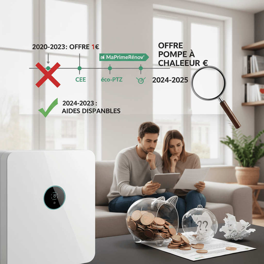 Pompe à chaleur à 1 € en 2025 : vraie opportunité ou arnaque ?